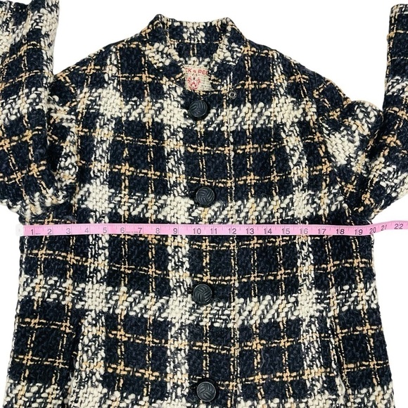 Vintage Peck & Peck Women’s Scottish Fabric Heavyweight Tweed Button Down Coat - Picture 12 of 16